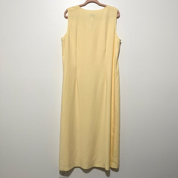 Freeport Studio LL Bean Womens VTG Button Front Maxi Dress 18 Cottage Prairie - Picture 2 of 8